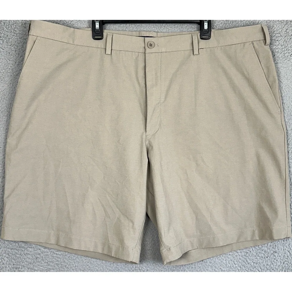 Vineyard Vines On-The-Go Shorts Mens 48B Big Tan OTG Performance Golf Stretch